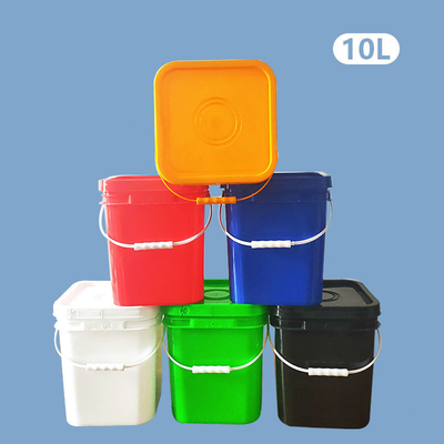 Τετράγωνο πλαστικό δοχείο HDPE 10L για Αποθήκευση υγρών συσκευασίας ξηρών προϊόντων