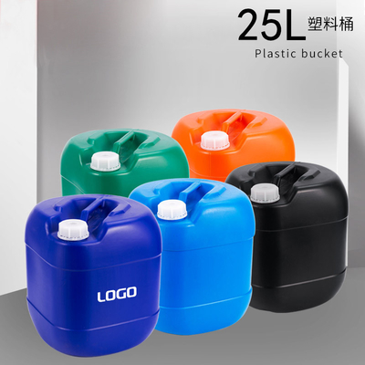 Πλαστικά τύμπανα 25L τετράγωνου σχήματος HDPE Τετράγωνος κάδος με χημική σφραγίδα