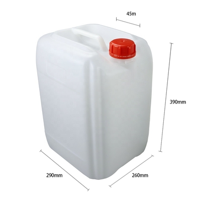 Caliber 47mm άσπρη τετραγωνική HDPE πλαστική δεξαμενή 20 Ltr 450g νερού