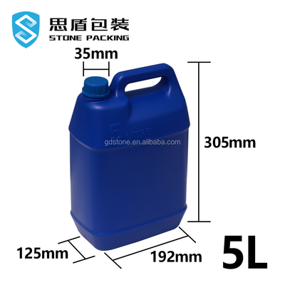 35mm Leakproof 5L χημικά εμπορευματοκιβώτια 1 γαλονιού Leakproof