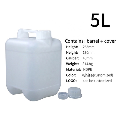 Το ύψος 265mm πλαστικό Hdpe Jerry 5 λίτρου μπορεί Caliber 40mm