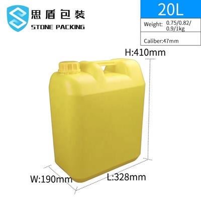 HDPE ο πλαστικός Jerry 41mm 20l μπορεί με τα εμφανή καπάκια πλαστογραφήσεων