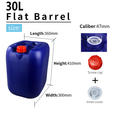 1.5KG χημικό μπλε πλαστικό τύμπανο 30l με τη λαβή 360*300*410mm