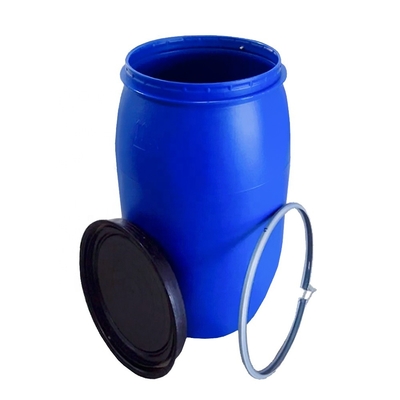 Caliber 55mm πλαστικό τύμπανο 55 γαλονιού 200 λίτρου μπλε με τη στεφάνη σιδήρου