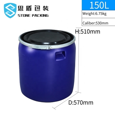 Χημικό επίπεδο τροφίμων γύρω από HDPE 150l τον πλαστικό ODM cOem τυμπάνων