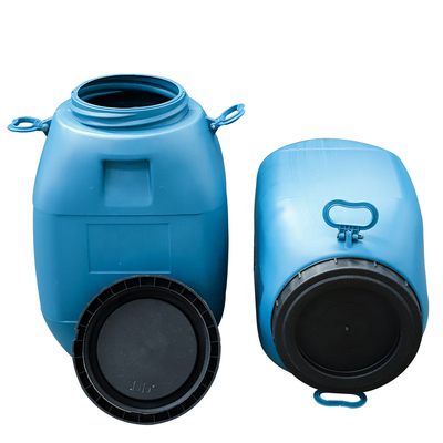 HDPE 100% 60L μπλε HDPE τύμπανο πλαστικών εμπορευματοκιβωτίων με το καπάκι