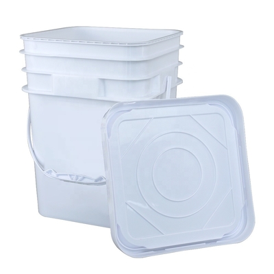 ISO 9001 άσπρος κάδος 141*103*120mm 5 εμπορευματοκιβωτίων γαλονιού χημικός
