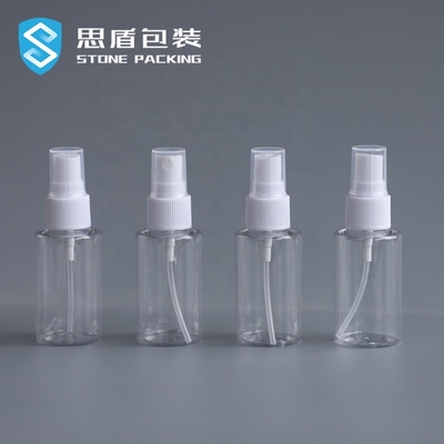 Ανακυκλώσιμο 40ml μπουκάλι 73*34mm ψεκασμού της PET οινοπνεύματος διαφανές