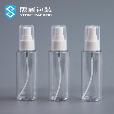 Διαφανές μπουκάλι ψεκασμού 18mm 100ML PET με το ακροφύσιο 13g