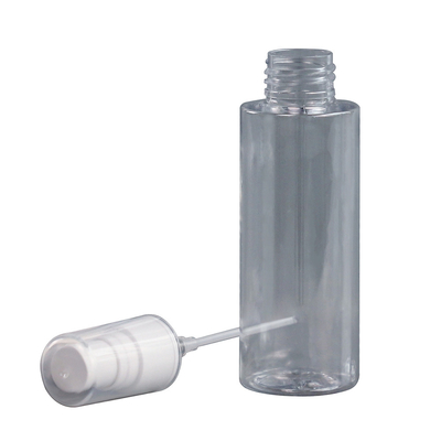 Διαφανές μπουκάλι ψεκασμού 18mm 100ML PET με το ακροφύσιο 13g