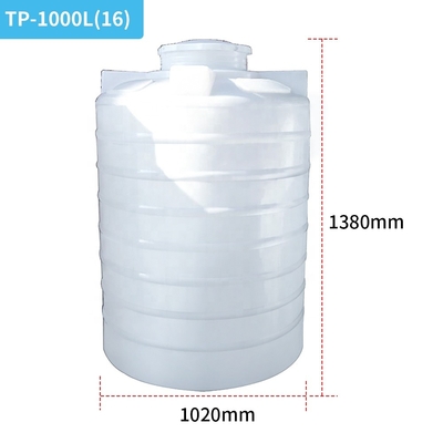 ISO 9001 αποθήκευση 1000 Ltr δεξαμενές τοπ Dia 720mm νερού εξωτερικού κυλίνδρων νερού