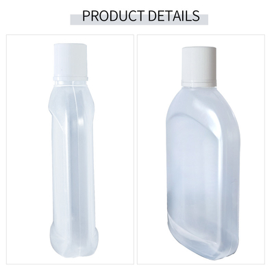 Διαφανές 500ml μπουκάλι σαμπουάν μεταλλινών με την κεφαλή κοχλίου 45g