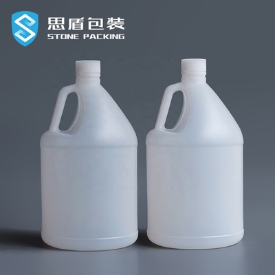 Διαφανές HDPE 3.8L γύρω από τα χημικά εμπορευματοκιβώτια 1 γαλονιού με τη λαβή